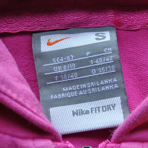 Live Strong Small Pink, Black & Yellow Nike Full Zip Up Hoodie - Picture 4 of 8